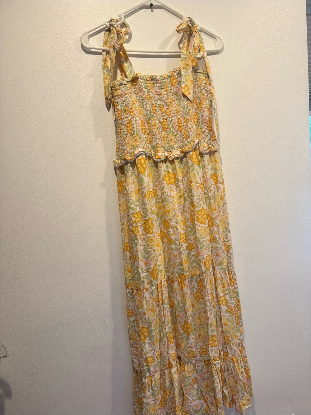 Petal and Pup Smocked Floral Maxi Dress
